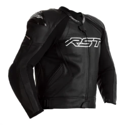 RST TracTech Evo 4 Leather Jacket Black CE Approved