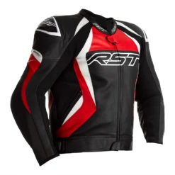 RST TracTech Evo 4 Leather Jacket Red CE Approved