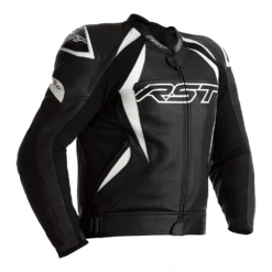 RST TracTech Evo 4 Leather Jacket White CE Approved