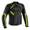 RST Sabre Leather Jacket F.Yel -Trail Blazers Gear 102529 rst sabre airbag ce mens leather jacket yellow front 8 1 4
