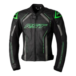 RST S1 Leather Jacket - RED -Trail Blazers Gear 102977 rst s1 leather jacket neon green front 7 1 1 1