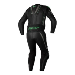 RST S1 Leather Suit - BLUE -Trail Blazers Gear 102987 rst s1 leather suit neon green back 1 1 1 1