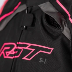 RST S1 Ladies Textile Jacket 8 RST S1 Ladies Textile Jacket -Trail Blazers Gear 103056 rst s1 ladies textile jacket pink detail chest logo and vent 1 1 1