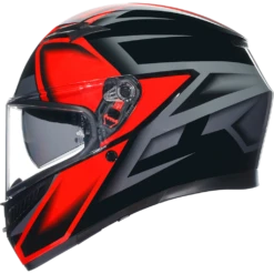 AGV K3 Compound Black / Red ECE 22.06 -Trail Blazers Gear 300743 blk 3 2