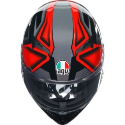 AGV K3 Compound Black / Red ECE 22.06 -Trail Blazers Gear 300743 blk 6 2