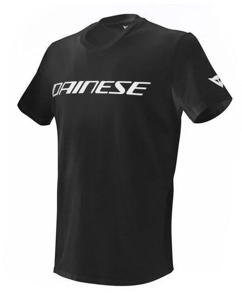Dainese T-shirt - Black With White Logo